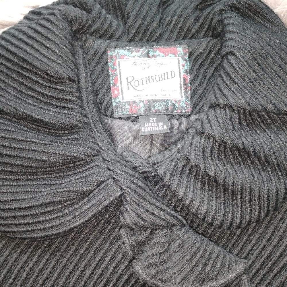 Black wool peacoat 2t - Picture 3 of 8